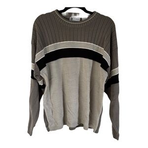 Xtremegear Grey and Black Striped Sweater EUC